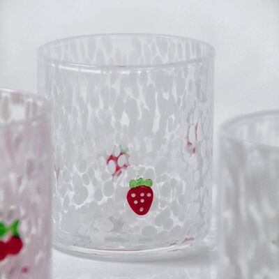 کیفیت Tumbler Drinking Glasses hand crafted with dreamy confetti patterns and fruity designs that bring joy to your table setting کارخانه