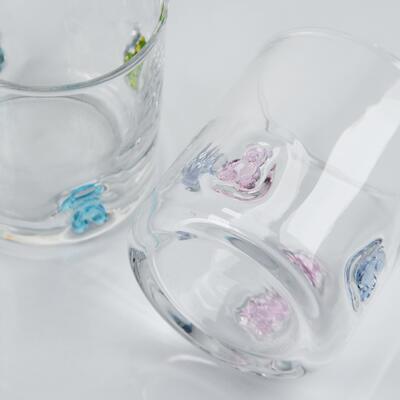 کیفیت لیوان شیشه‌ای طرح خرس گامی دست‌ساز، لیوان شفاف ۴۰۰ میلی‌لیتری با خرس رنگارنگ بامزه، لیوان نوشیدنی سرگرم‌کننده برای کودکان و بزرگسالان، هدیه بار شیک کارخانه