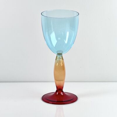 کیفیت Hand-Blown Gradient Color Borosilicate Wine Glasses, Multi-Color Artistic Stem Goblets for Wine, Cocktail, Home Bar & Party Decor کارخانه