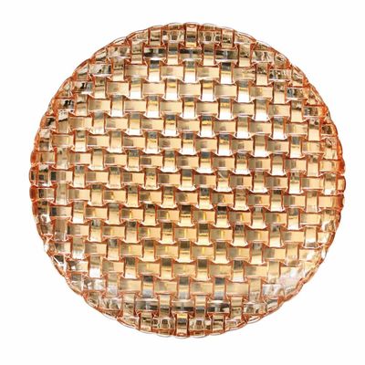 کیفیت Glass Charger Platesm For Wedding کارخانه