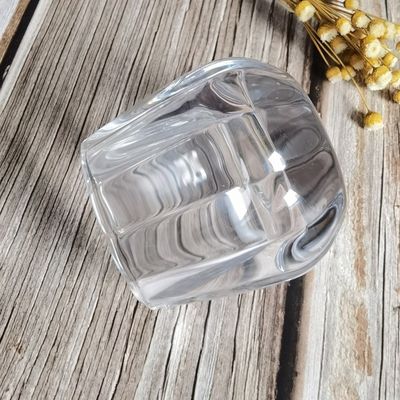 کیفیت Pumpkin Shaped Embossed Glass Candle Holders For Tealight کارخانه