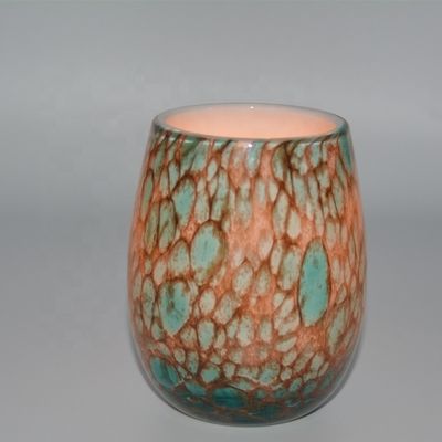 کیفیت Turquoise Solid Color Votive Glass Candle Holders کارخانه