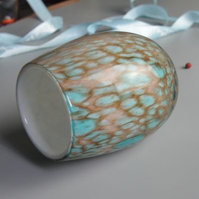 کیفیت Turquoise Solid Color Votive Glass Candle Holders کارخانه