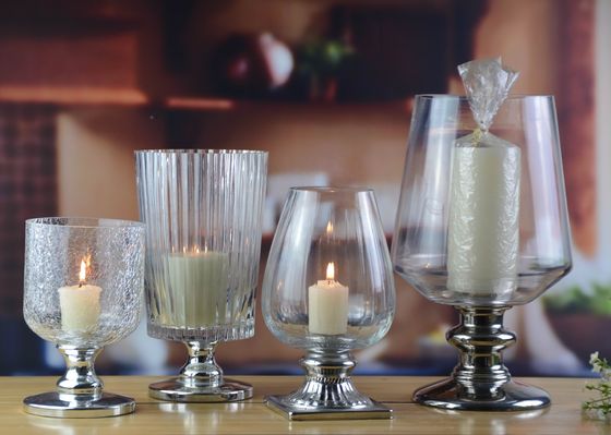 کیفیت Handmade Ancient Pillar Candle Holders With Silver Foot کارخانه