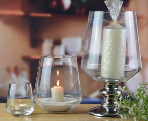 کیفیت Handmade Ancient Pillar Candle Holders With Silver Foot کارخانه