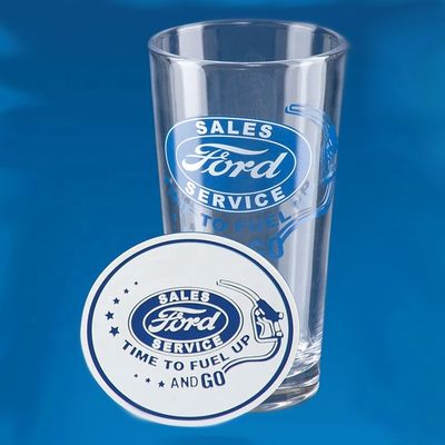 کیفیت Tall Giant 20 Oz Pint Craft Beer Glasses With Color Decal کارخانه