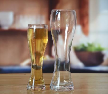 کیفیت Transparent Pilsner Craft Beer Pint Glasses For Party کارخانه