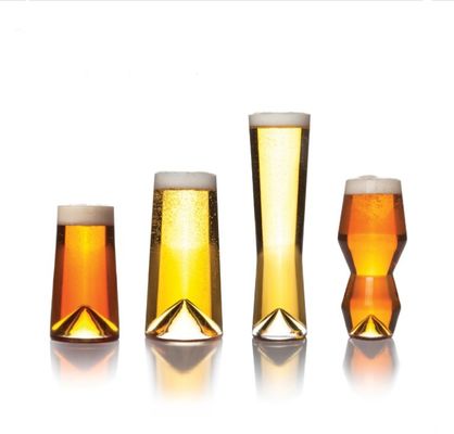 کیفیت Unique Peak Bottom Ipa Glass Handmade Crystal Craft Beer Glasses کارخانه