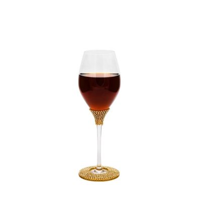 کیفیت Diamonds Decorated Crystal Wine Glass As Anniversary Gift کارخانه