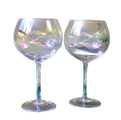 کیفیت Giant Rainbow Color Balloon Shape 23 Oz Crystal Wine Glasses کارخانه