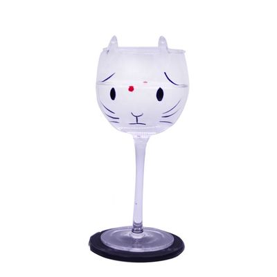 کیفیت Cat Shaped 400ml Crystal Balloon 14 Oz Wine Glasses کارخانه