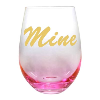 کیفیت Egg Shape  Stemless Clear Wine Glass ，Clear Stemless Wine Glasses With Golden Fonts کارخانه