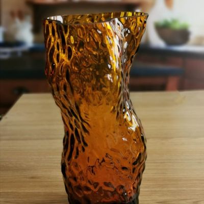کیفیت Tree Stump Shaped Customize Color Decorative Glass Vase کارخانه