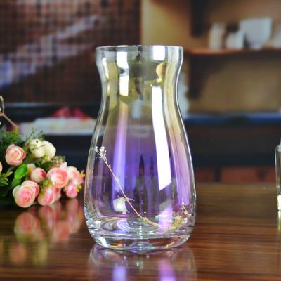 کیفیت Rainbow Decorative Glass Vase کارخانه