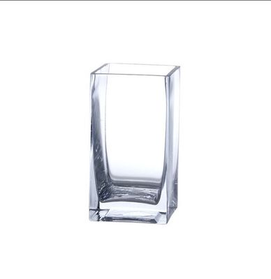 کیفیت Handmade Square 8 Inch Glass Vase For Centerpieces کارخانه