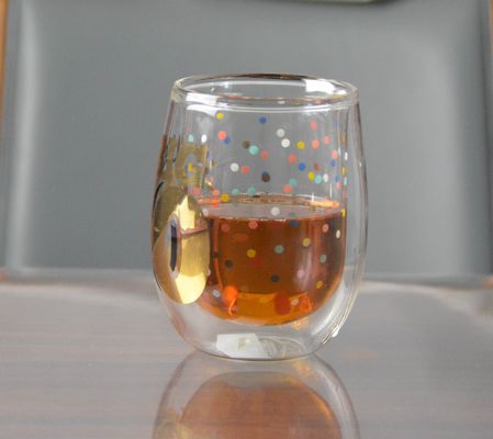کیفیت High Borosilicate Double Wall Handmade Whiskey Glass کارخانه