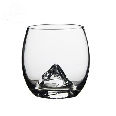 کیفیت Lead Free Crystal Ice Hill Bottom Handmade Whiskey Glass کارخانه
