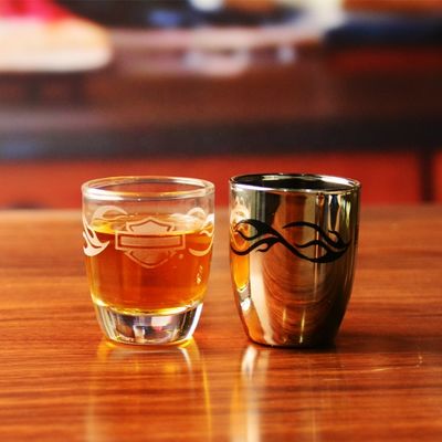 کیفیت Platinum 50ml Unique Shot Glasses With Branded Decal Logo کارخانه