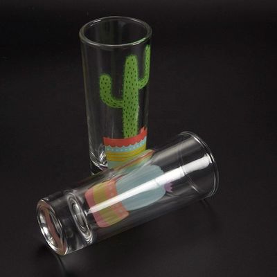 کیفیت Colorful Print Unique Shot Glasses For Tequila Fiesta کارخانه