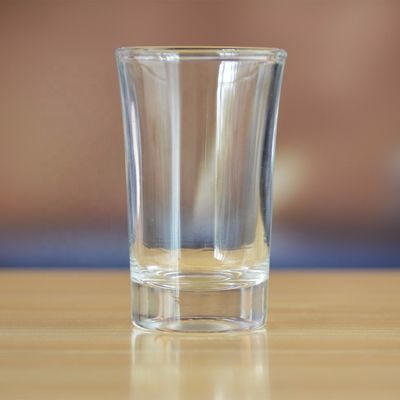 کیفیت Logo Printed Clear  Unique Shot Glasses With Color Decal کارخانه