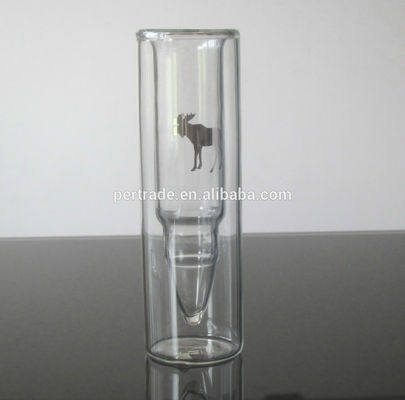 کیفیت Bullet Shaped Double Wall 45ml Unique Shot Glasses کارخانه