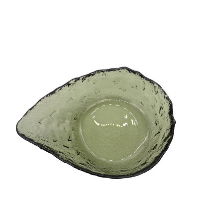 کیفیت Exquisite Creative Water Drop Shape Glass Charger Plates کارخانه