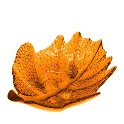 کیفیت Maple Leaf Unique Decorative Charger Plates For Snack کارخانه