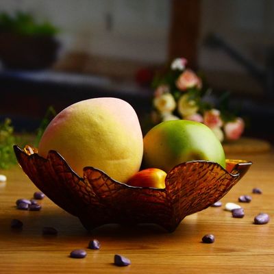 کیفیت Maple Leaf Unique Decorative Charger Plates For Snack کارخانه