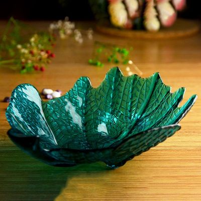 کیفیت Maple Leaf Unique Decorative Charger Plates For Snack کارخانه