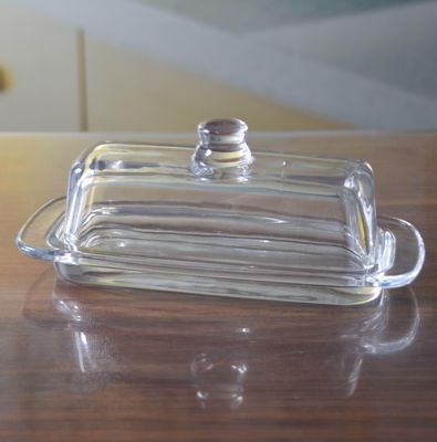 کیفیت Rectangle Cake Glass Charger Plates With Cover کارخانه