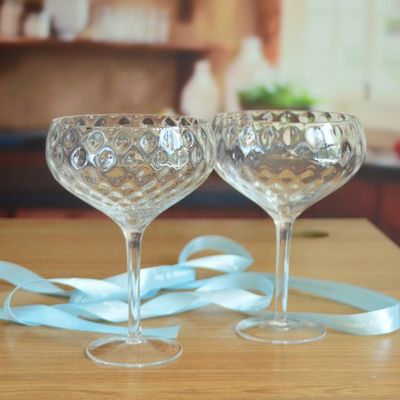 کیفیت Optical Pineapple Shape Giant Crystal Cocktail Glasses کارخانه