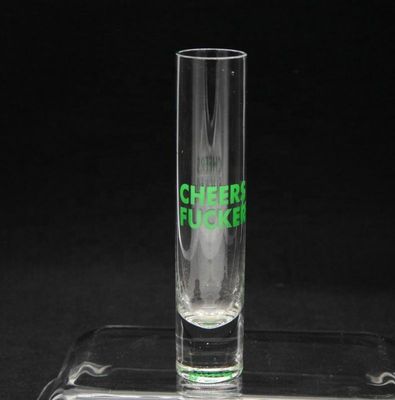 کیفیت Long Sparkling Crystal Cocktail Glasses With Color Decal کارخانه