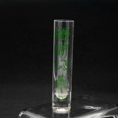 کیفیت Long Sparkling Crystal Cocktail Glasses With Color Decal کارخانه