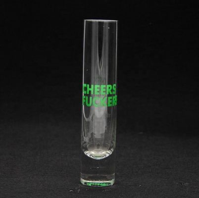 کیفیت Long Sparkling Crystal Cocktail Glasses With Color Decal کارخانه