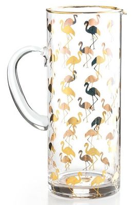 کیفیت Golden Flamingo Printed Crystal Highball Glasses For Restaurant کارخانه