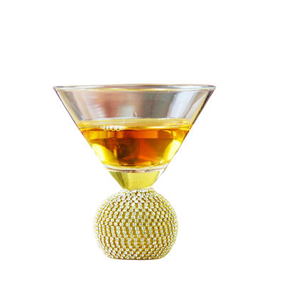 کیفیت Golden Bottom Crystal Cocktail Glasses کارخانه