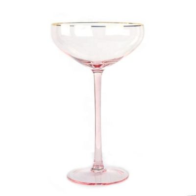 کیفیت Pink Crystal Cocktail Glasses کارخانه