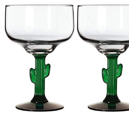 کیفیت Ins Cactus Plant Stemed Round Vintage Martini Glasses کارخانه