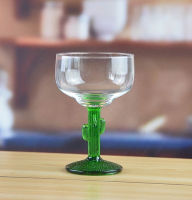 کیفیت Ins Cactus Plant Stemed Round Vintage Martini Glasses کارخانه