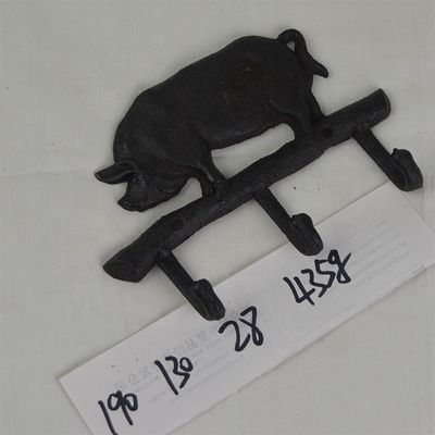 کیفیت Pig Shape Vintage Decorative Iron Wall Hooks For Home کارخانه