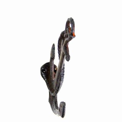 کیفیت Decorative Anchor Shape Black Iron Coat Hooks Cast Iron Crafts کارخانه