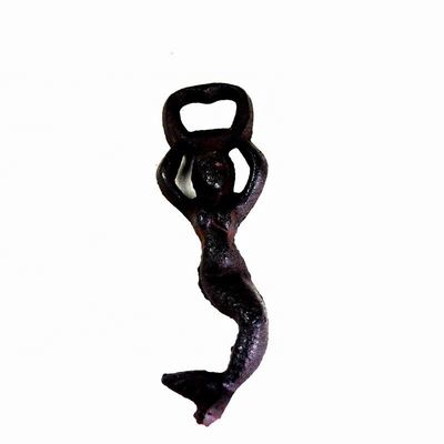 کیفیت Customized Mermaid Cast Iron Wine Bottle Opener For Bar کارخانه