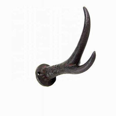 کیفیت Deer Antler Cast Iron Wall Hooks Cast Iron Crafts Rust کارخانه