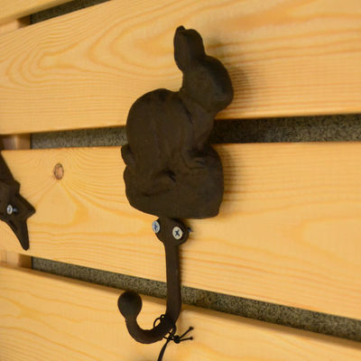 کیفیت Antique Cute Rabbit Cast Iron Hat Hooks Cast Iron Crafts کارخانه