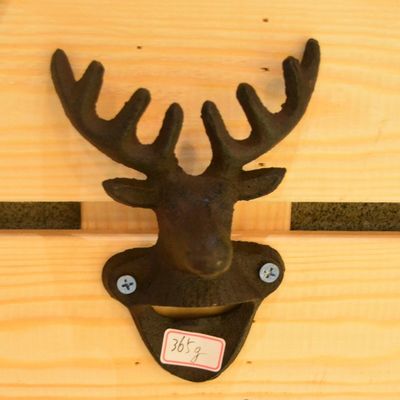 کیفیت Home Decor Deer Head Brown Rust Cast Iron Bottle Opener کارخانه