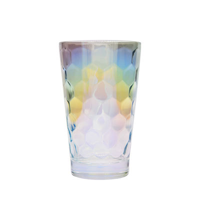 کیفیت Iridescent Honeycomb Tumbler Drinking Glasses For Bar کارخانه