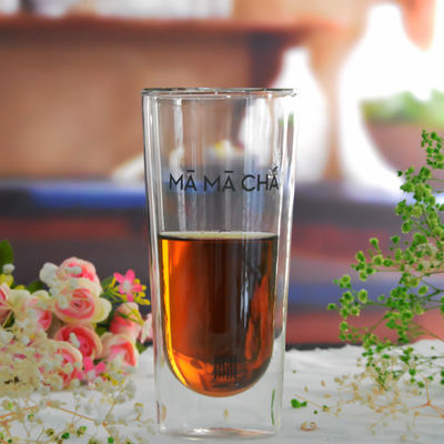 کیفیت Double Wall Heat Resistant Round Tall Tumbler Glass کارخانه