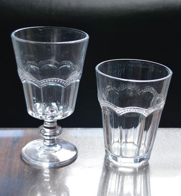 کیفیت Stemless Embossed Multiple Tangent 10 Oz Glass Tumbler کارخانه