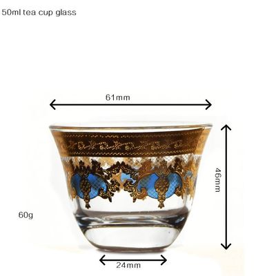 کیفیت High End Luxury Gold Decal Decorated Tumbler Drinking Glasses کارخانه