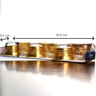 کیفیت High End Luxury Gold Decal Decorated Tumbler Drinking Glasses کارخانه